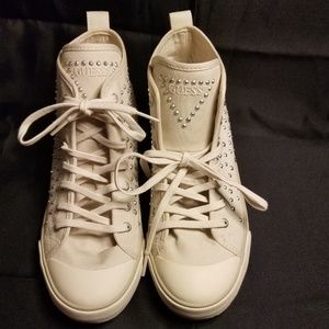 GUESS Bling Sneakers "JOAN" Crystal/Stud decor 10